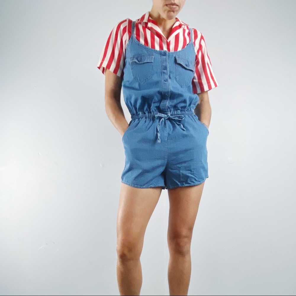 SOLD—Denim Romper by American Rag